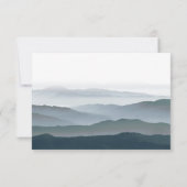 Mariage romantique rustique de montagne RSVP (Dos)