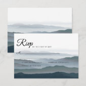 Mariage romantique rustique de montagne RSVP (Devant / Derrière)