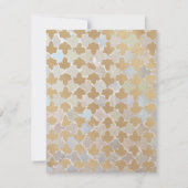 Mariage romantique rustique | Invitation du dîner  (Dos)