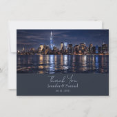 Mariage romantique sur la skyline de NYC : carte d (Devant)