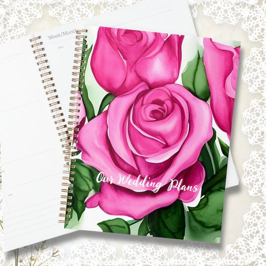 Mariage Rose aquarelle