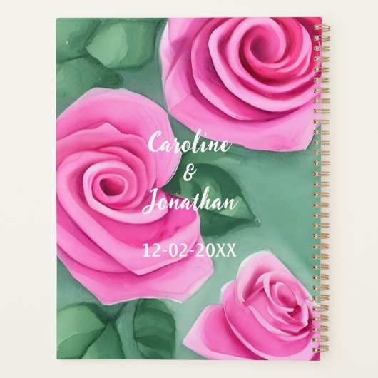 Mariage Rose aquarelle (Dos)