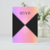 MARIAGE rose arc-en-ciel RSVP (Debout devant)