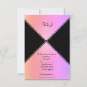 MARIAGE rose arc-en-ciel RSVP (Dos)