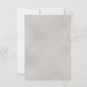 Mariage rose, argent et gris RSVP (Dos)