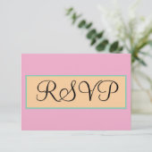 Mariage Rose Argent Vert Beige RSVP (Debout devant)