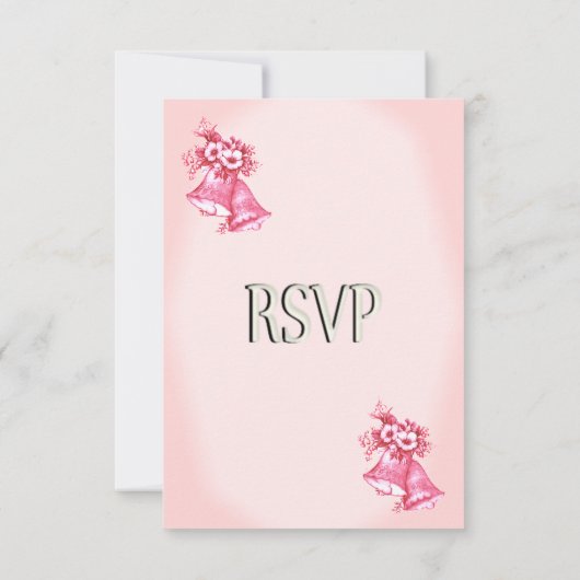 Mariage rose Bells RSVP (Dos)