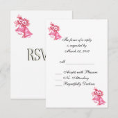 Mariage rose Bells RSVP (Devant / Derrière)