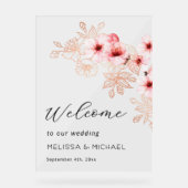 Mariage Rose Blanc Cerisier Fleurissant (Recto)