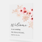 Mariage Rose Blanc Fleur de Cerisier (Angle)