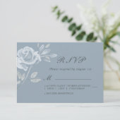 Mariage Rose bleu Dusty minimum RSVP (Debout devant)