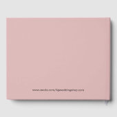 Mariage rose cerisier ou livre d'or de douche (Verso)