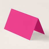 Mariage Rose Chaud | Invitation de Couleur Uni Aud (Devant)