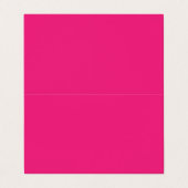 Mariage rose chaud | Invitation de couleur vive en (Extérieur déplié)