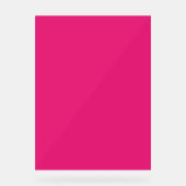 Mariage rose chaud | Invitation de couleur vive en (Recto)