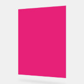 Mariage rose chaud | Invitation de couleur vive en (Angle)