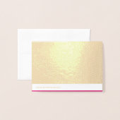 Mariage rose chaud | Invitation de couleur vive en (Derrière avec enveloppe)