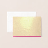 Mariage rose chaud | Invitation de couleur vive en (Devant avec enveloppe)
