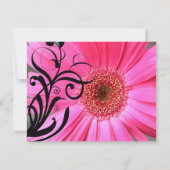 Mariage rose chaud RSVP (Dos)
