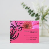 Mariage rose chaud RSVP (Debout devant)
