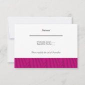 Mariage rose chaud RSVP (Dos)
