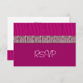 Mariage rose chaud RSVP (Devant / Derrière)