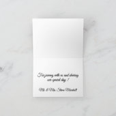 Mariage rose cloches Merci (Intérieur)