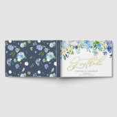 Mariage Rose d'aquarelle bleu Hydrangea et ivoire (Complet)