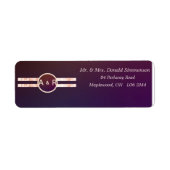 Mariage rose de Bourgogne moderne - Étiquette de r (Devant)