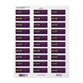 Mariage rose de Bourgogne moderne - Étiquette de r (Feuille entière)