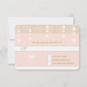 Mariage Rose d'or sous les étoiles RSVP