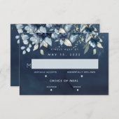 Mariage Rose en cascade 2 carte RSVP de choix de r (Devant / Derrière)