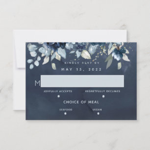 Mariage Rose en cascade 2 carte RSVP de choix de r