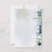 Mariage Rose en cascade 3 repas choix carte RSVP (Dos)