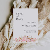 Mariage rose Enregistrer la date Invitation