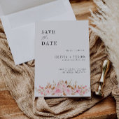 Mariage rose Enregistrer la date Invitation