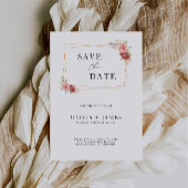 Mariage rose Enregistrer la date Invitation