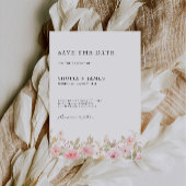 Mariage rose Enregistrer la date Invitation