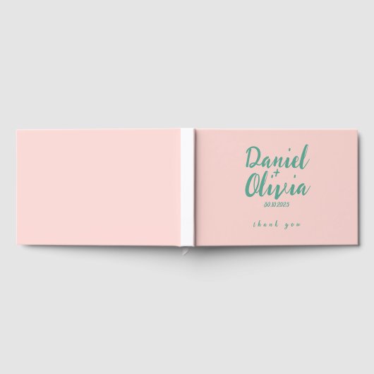 Mariage rose et vert ondulé (Complet)