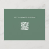 Mariage rose Fleur Enregistrer la carte Date (Dos)