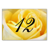 Mariage rose jaune Numéro de table (Dos)