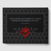 Mariage Rose noire damas gothique (Verso)
