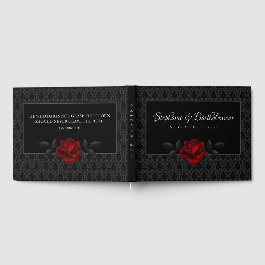 Mariage Rose noire damas gothique (Complet)