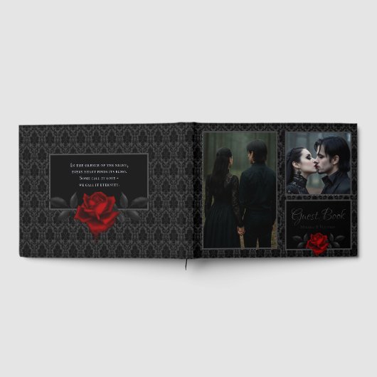 Mariage Rose noire damas gothique (Complet)