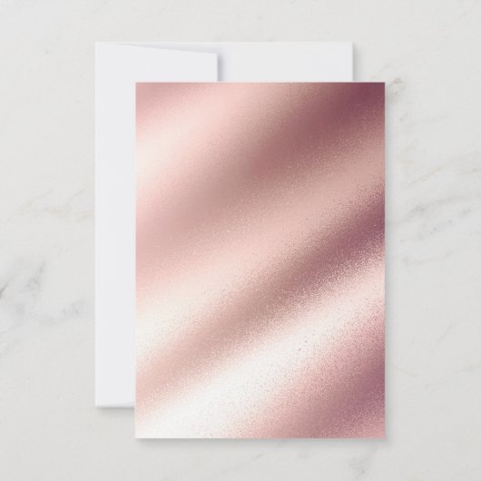 Mariage rose Parties scintillant or RSVP (Dos)