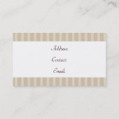 mariage rose pâtissiers cartes de visite (Dos)