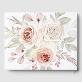 Mariage rose romantique Livre d'or (Verso)