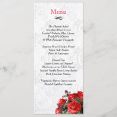 Mariage Rose rouge - Menu (Devant)