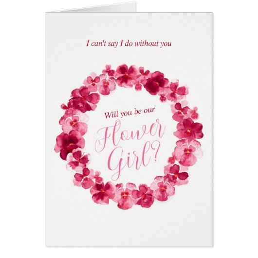 Mariage rose rouge rose sansy serez-vous ma fille  (Devant)