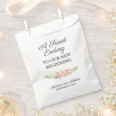 Mariage rose Rustique Fleur Faveur Sacs (Coupé)